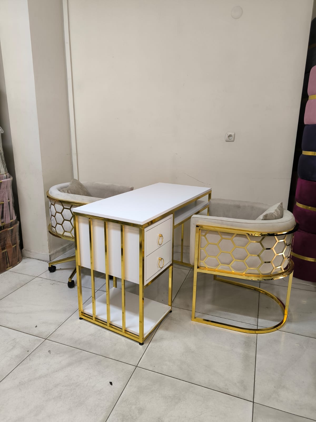 çekmeceli lazer manikür çay seti